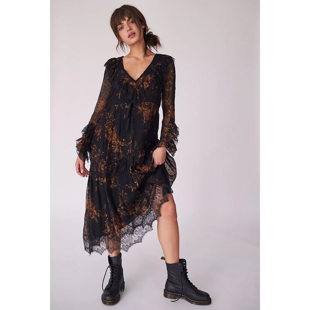 Free People Eliza Midi Dress - Size Small